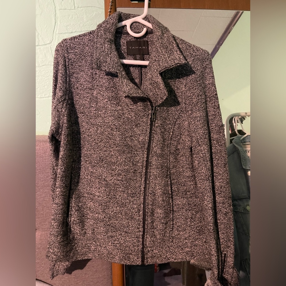 Tahari grey jacket
